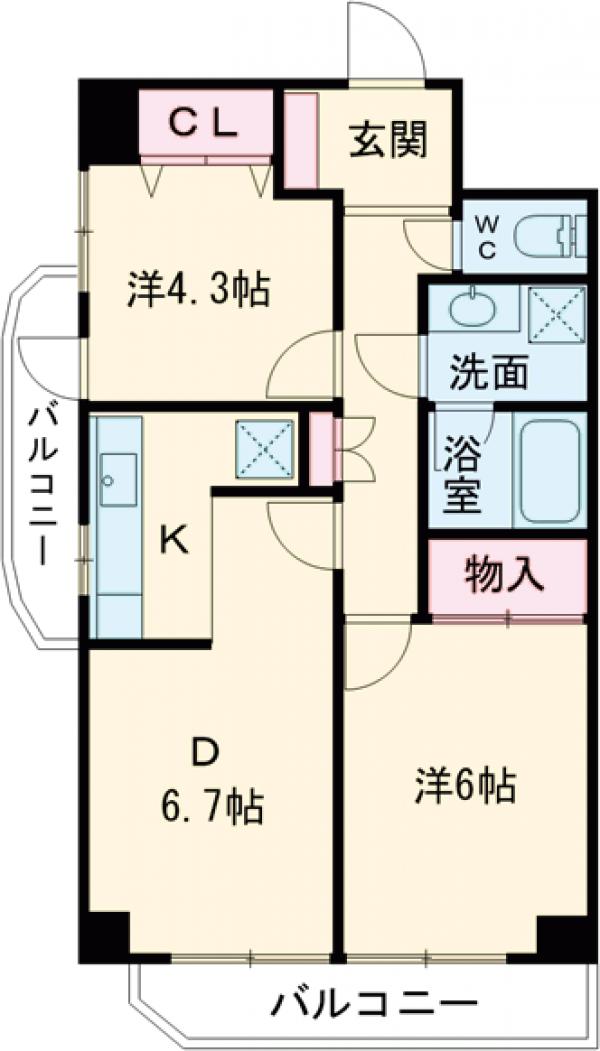 アコール桜上水の間取り