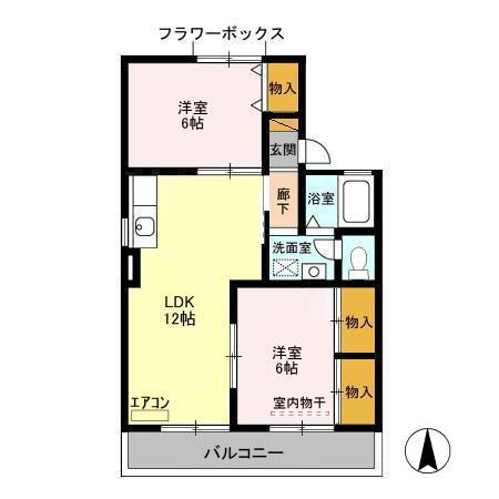 クレールメゾン Bの間取り