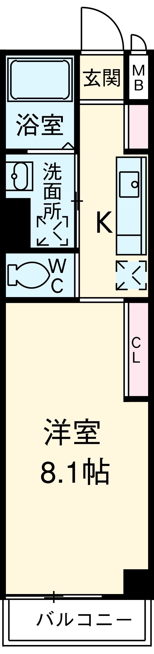 カメリア西千葉の間取り
