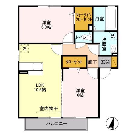 アクシスふじみ野Ⅲの間取り