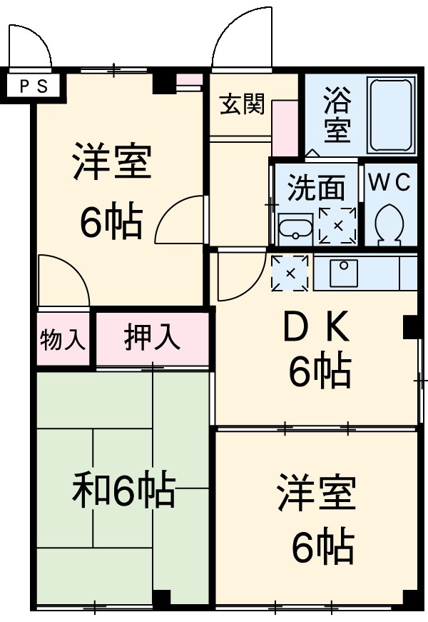 レ・プチリアンの間取り