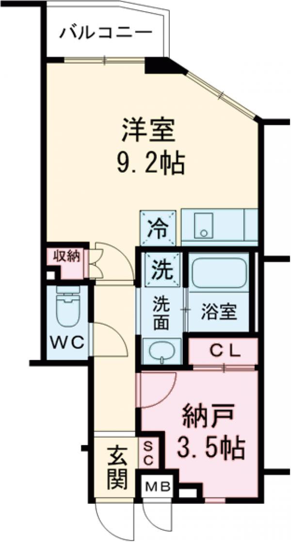 ディームス初台Ⅰの間取り