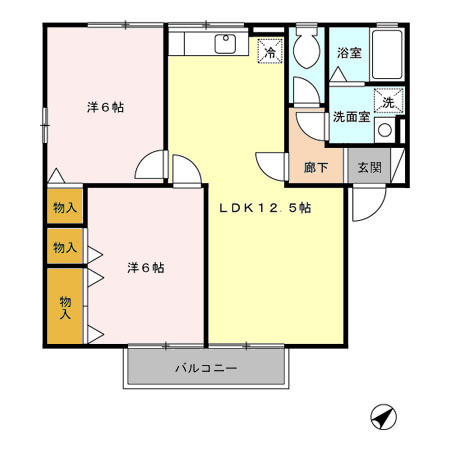 シャンエピナールの間取り