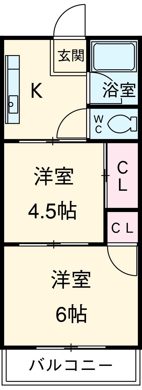 カーサ祐光の間取り