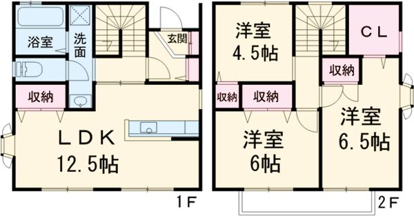 セジュールフォレストAの間取り