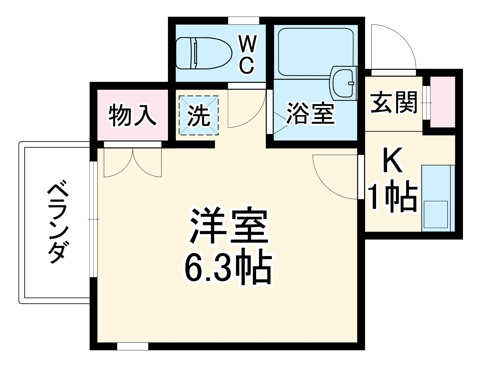第3レジデンス白鳥の間取り
