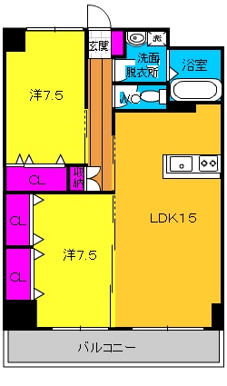 ＭＰ　Ⅹ番館の間取り