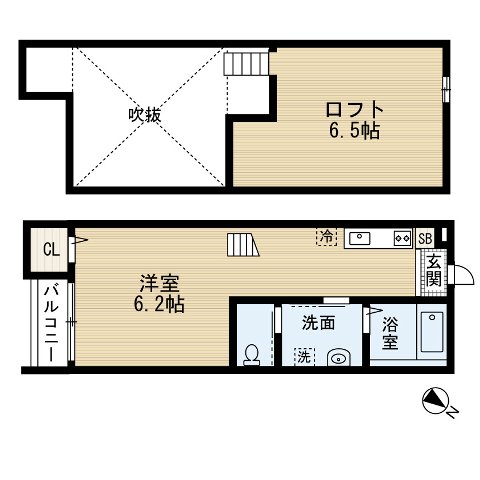 アンビエンテ千葉EAST館の間取り