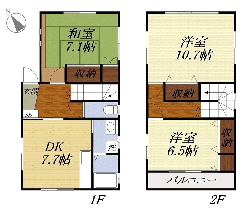 寺島戸建の間取り