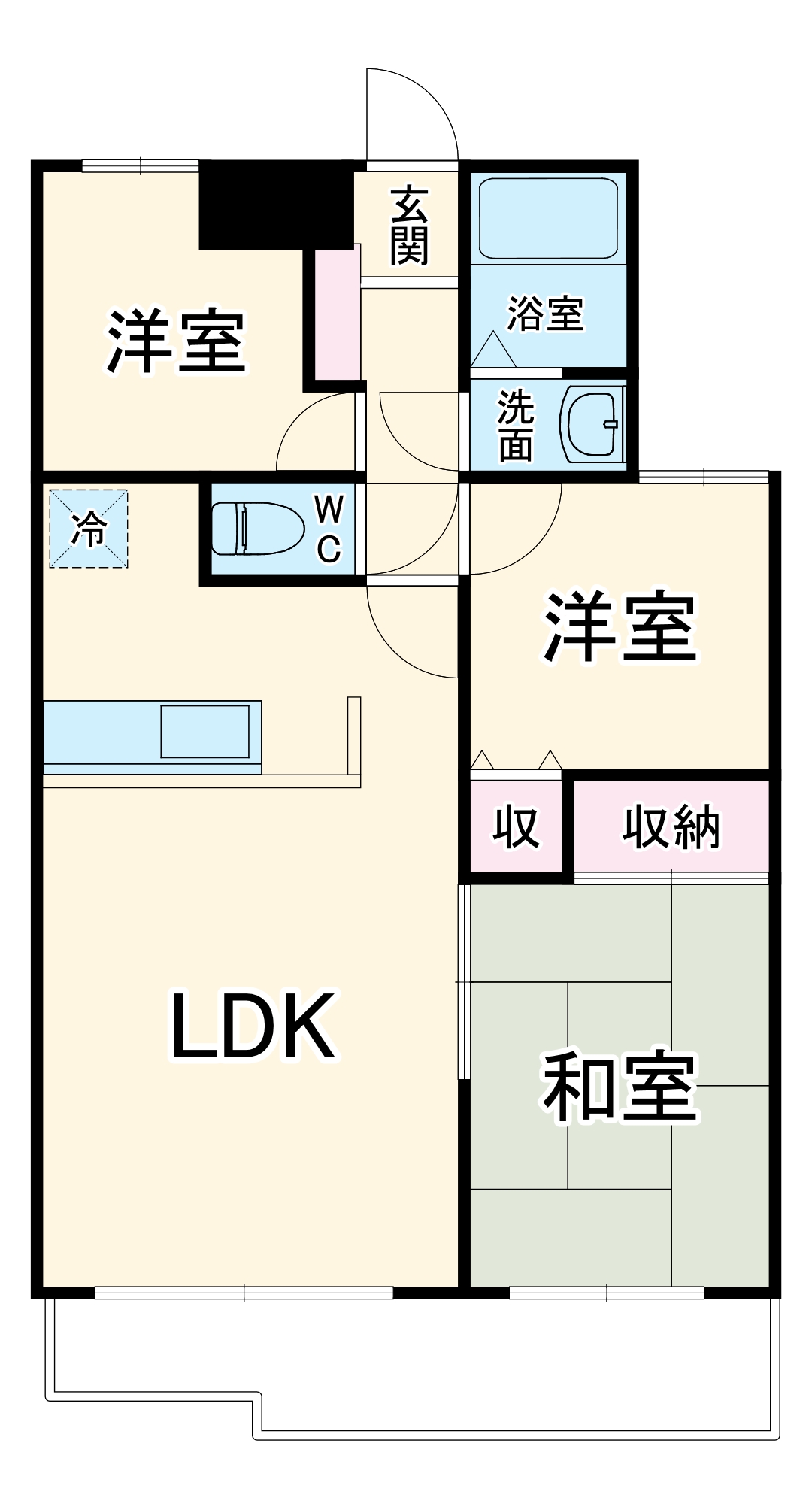 コスモ浦和中島の間取り