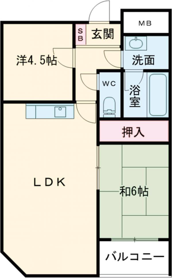柏芳ビル参号館の間取り
