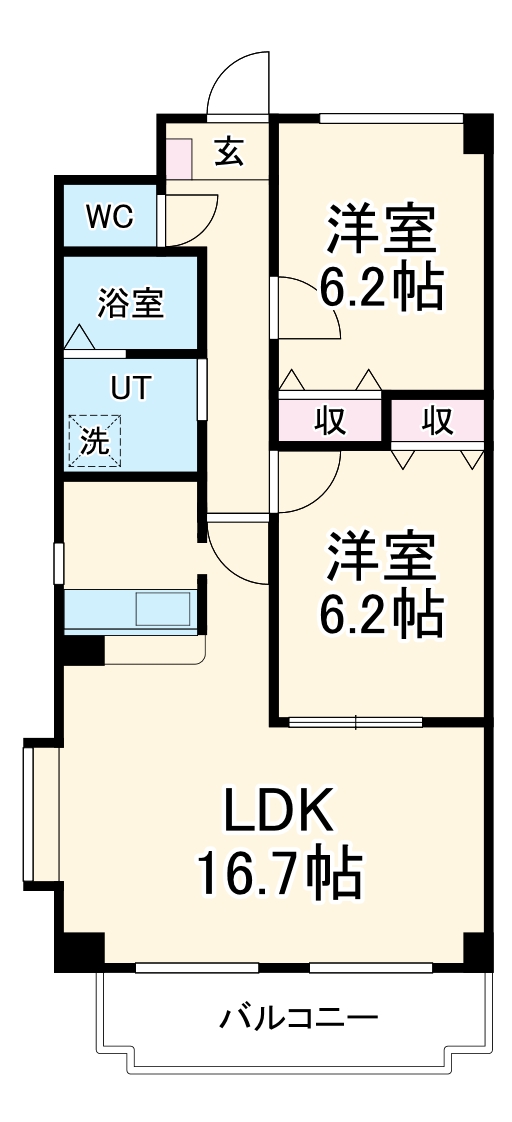 プリミエール松園の間取り