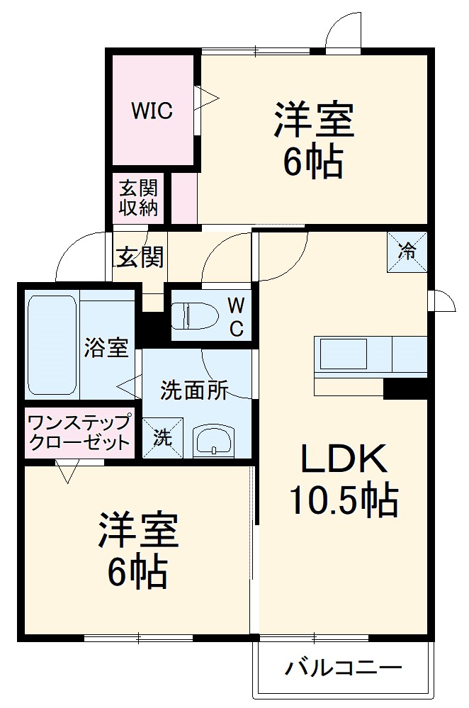 ソレイユⅡの間取り