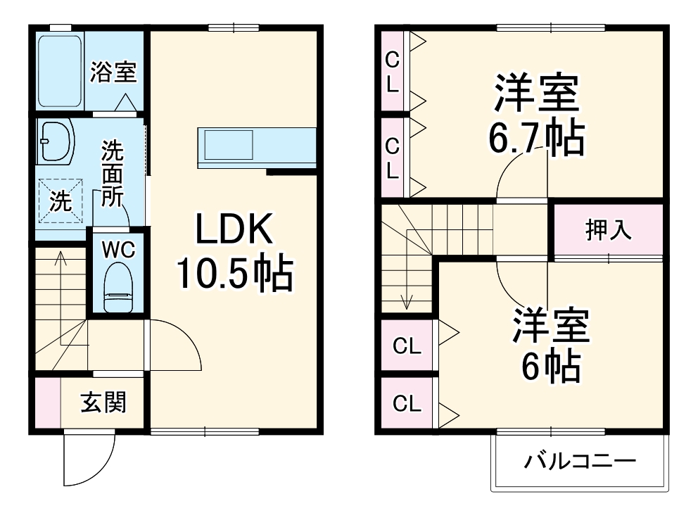 テラス・モデラート Aの間取り