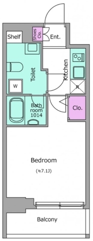 レジディア本厚木の間取り