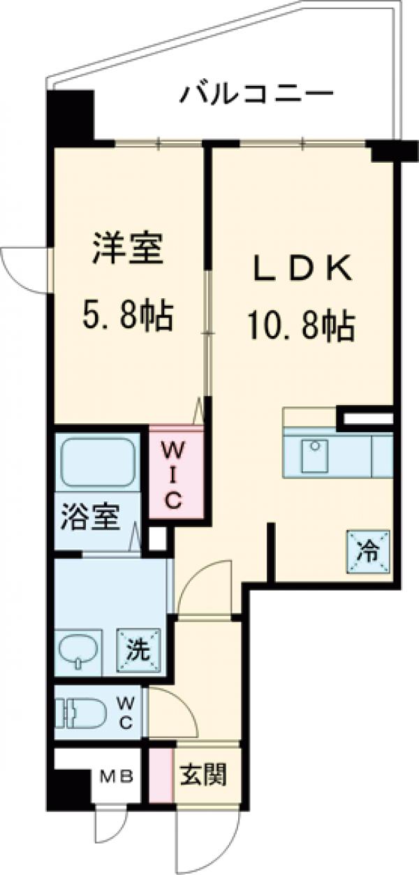 アストリア・401号室の間取り