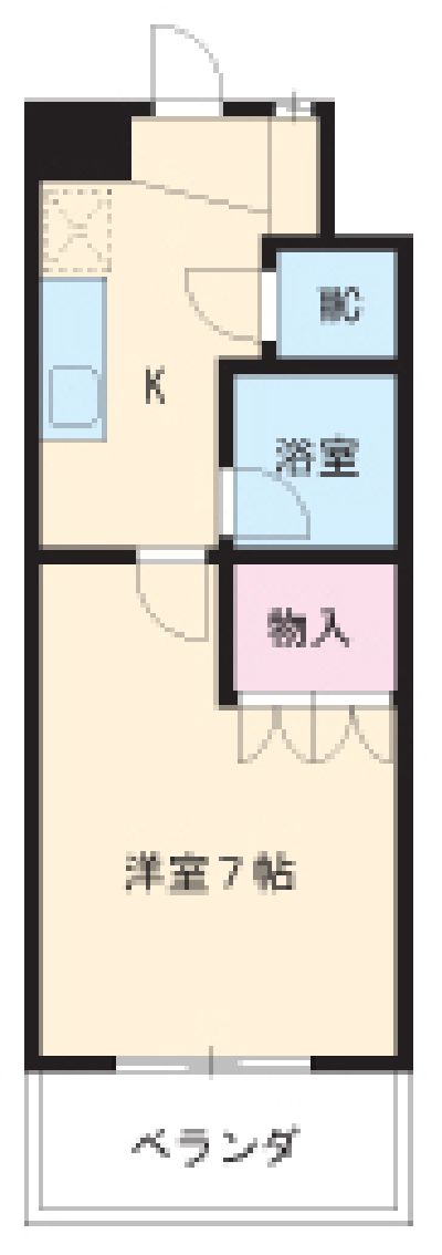 STUDIO SHIROGANEの間取り