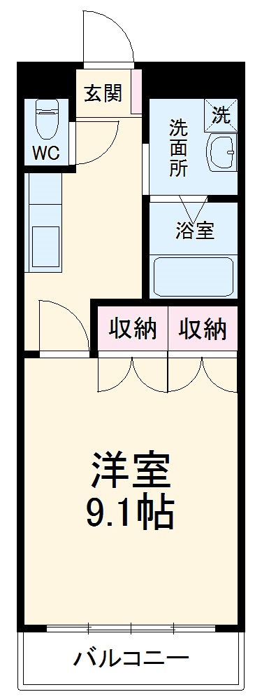サムスィング成瀬の間取り