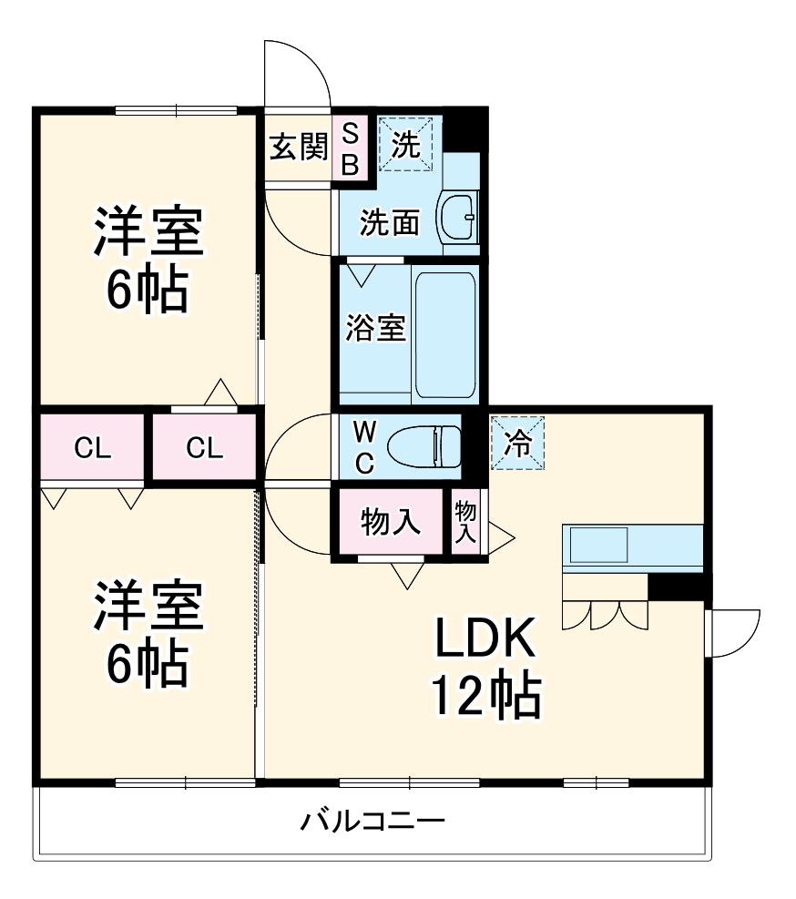 リーフガーデンⅡの間取り