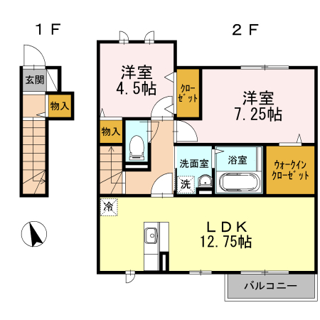 ルミエール鎌倉の間取り