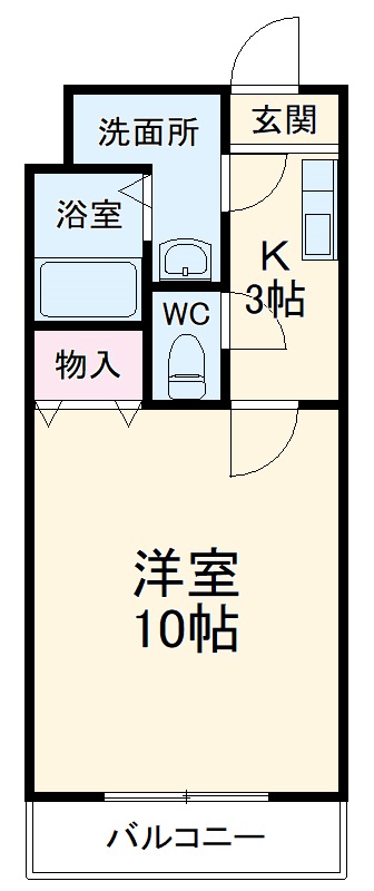 たちばな弐番館の間取り