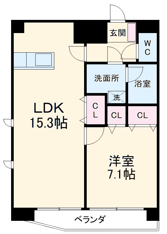 ベルファース川原通の間取り