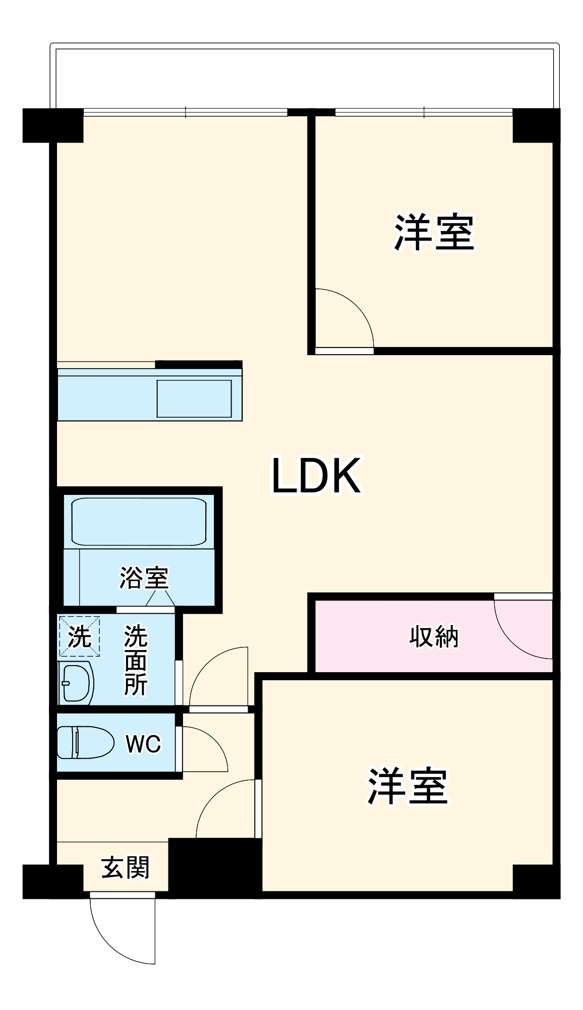 アメニティ21の間取り