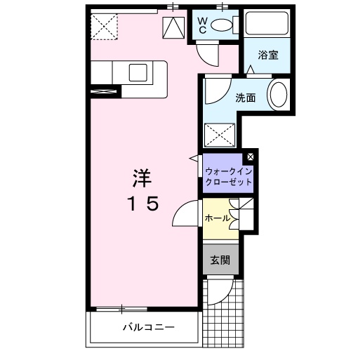 ブライトあらかわAの間取り