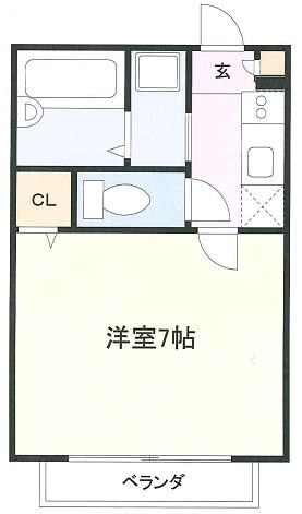 K.Gフラットの間取り