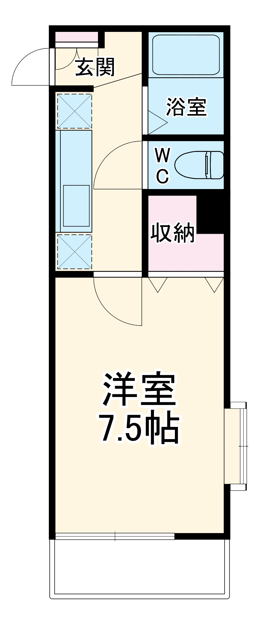 エレガンス鵠沼の間取り