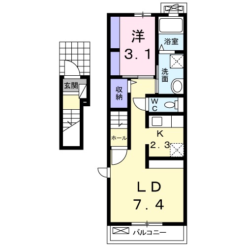 ルアーナの間取り
