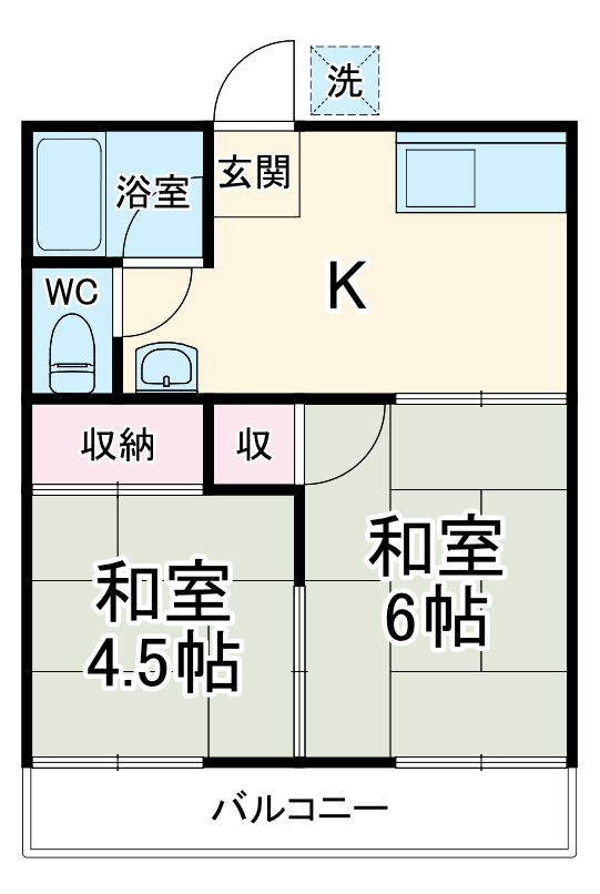 辻サンハイツの間取り