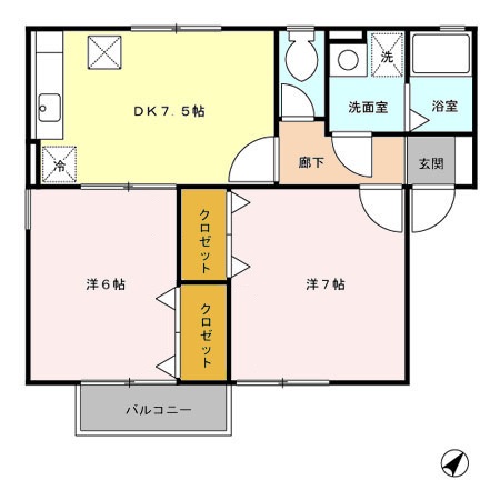 サンモールプラザBの間取り