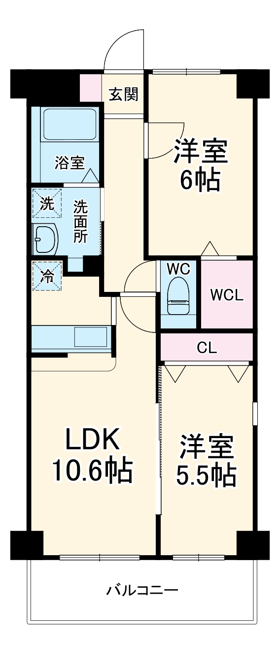 エグゼシャトー四番館の間取り