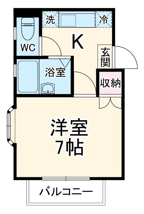 ビバリーハウス中島の間取り