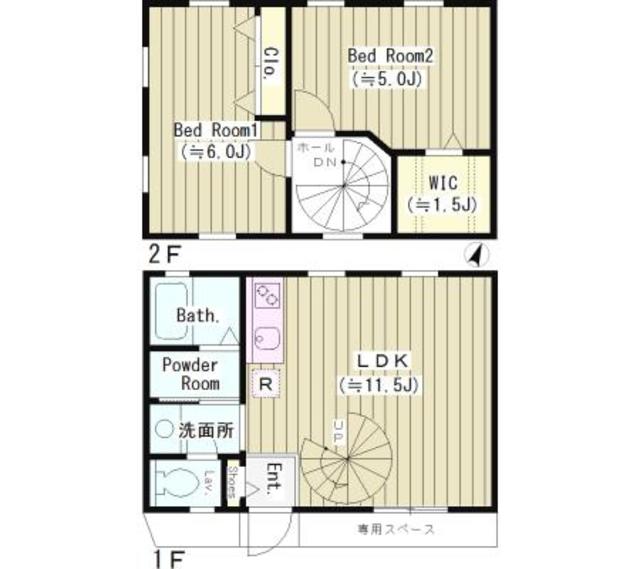 ONE TREE HILLの間取り