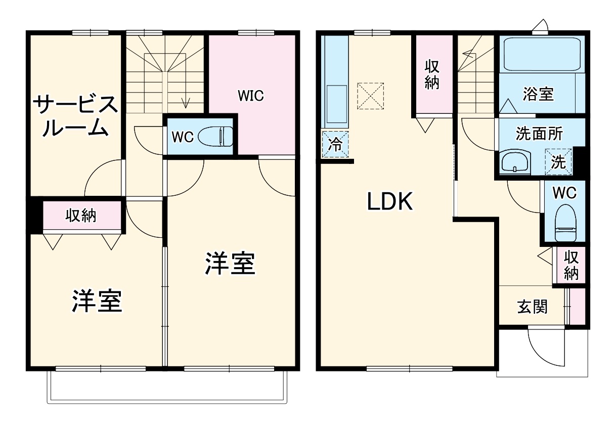 リヴィエール旭町の間取り