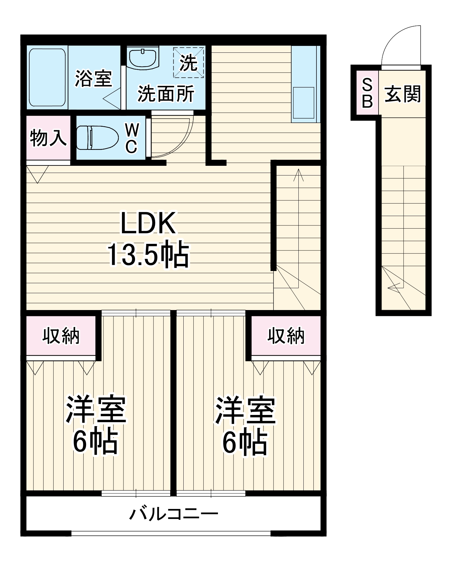 エコークレストⅡの間取り