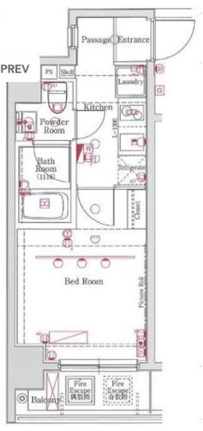 エクセリア川崎の間取り