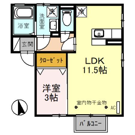 サニーコート カミヤの間取り