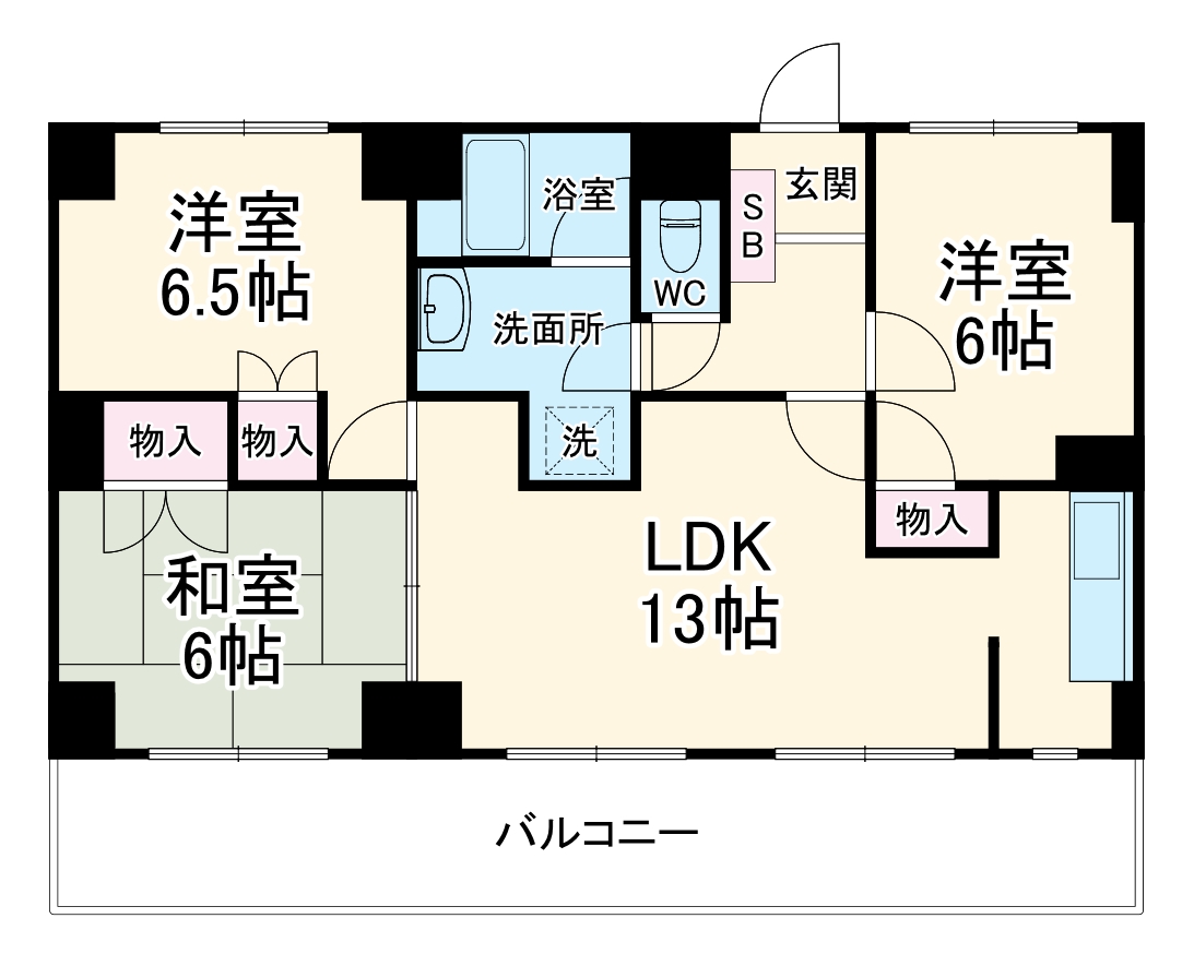 アルカディア曳馬の間取り