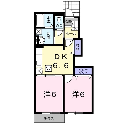 ラシ-ヌの間取り