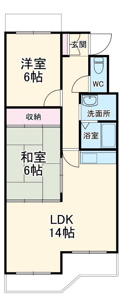 シャトー春山の間取り