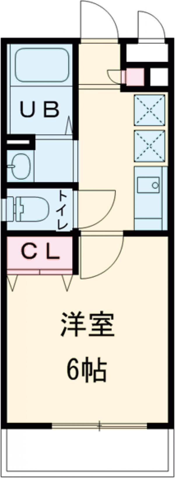フォレストヒルズＢ棟・203号室の間取り
