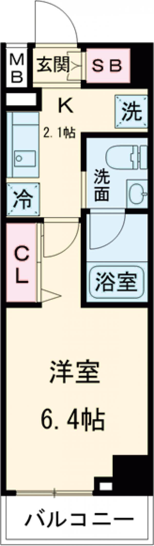 シェル品川戸越の間取り