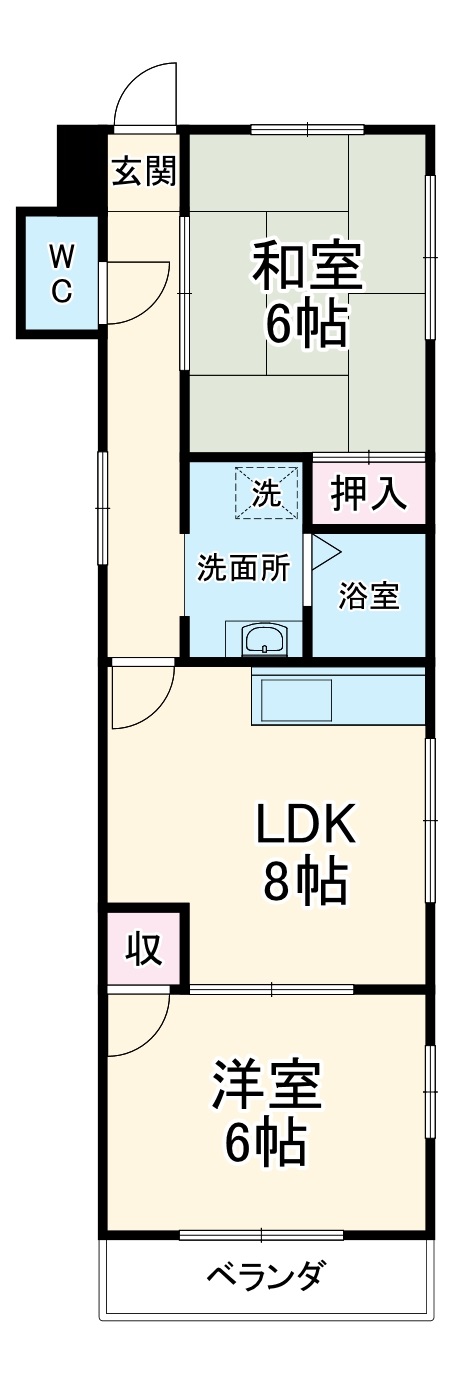ファミリーハイツの間取り