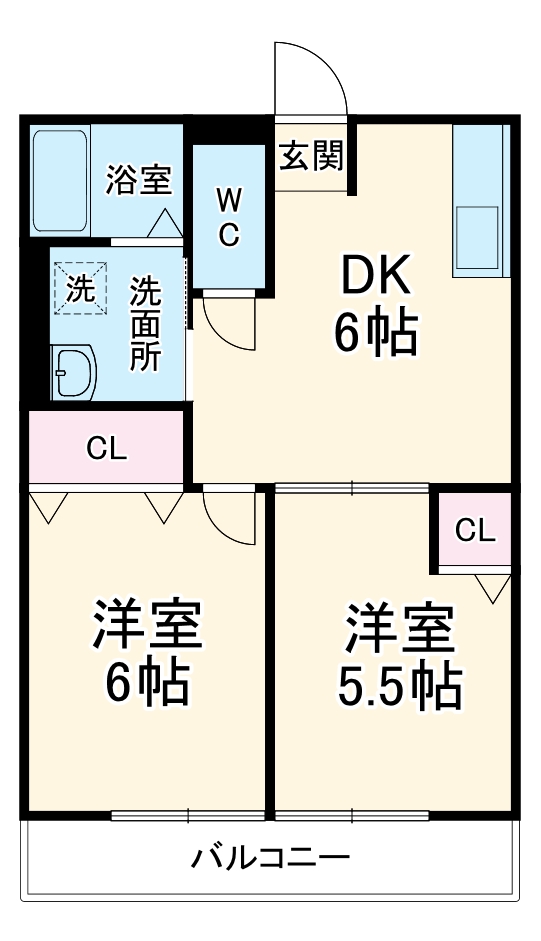 シティハイムアサダの間取り