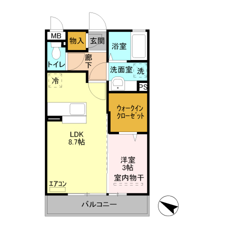 カルチェBの間取り