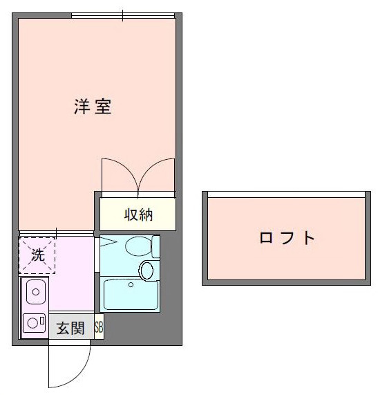 サンセール陽光Bの間取り