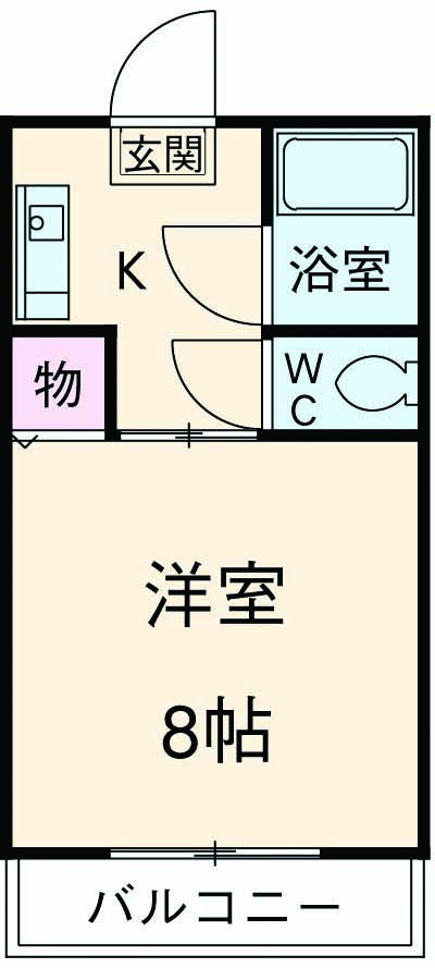 松屋コーポの間取り